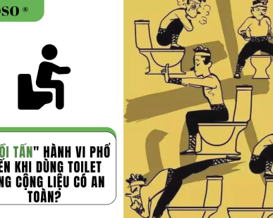 Ngồi tấn khi dùng toilet công cộng liệu có an toàn