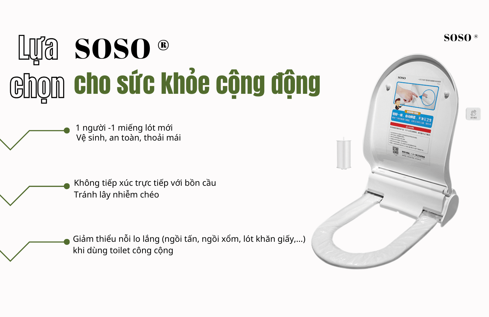 nắp bồn cầu thay lót soso phù hợp cho toilet công cộng 